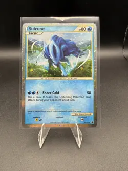 Suicune HGSS21 Shiny Black Star Promo MP Pokemon Card - Image 1