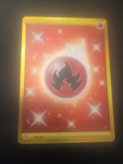 Pokemon TCG Basic Fire Energy Gold Fusion Strike Secret Rare 284 - Image 2