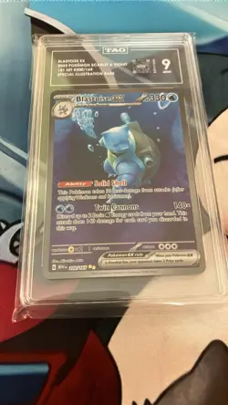 Blastoise ex 200/165 Scarlet & Violet 151 Special Illustration Rare Holo TAG 9 - Image 2