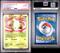 2013 POKEMON BLACK & WHITE PLASMA BLAST #102 EXEGGCUTE PSA 8 - Image 3