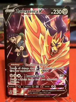 Zamazenta V TG22/TG30 Holo V Rare Astral Radiance Trainer Gallery Pokemon MP - Image 1