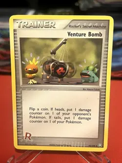 Venture Bomb 93/109 Uncommon Team Rocket Returns Pokemon Lightly Played - Image 1