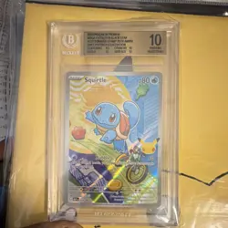 The Pokemon Company Pokemon TCG Squirtle Mega Evolution Promo Holo Beckett 10 8… - Image 1