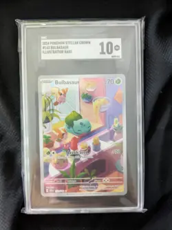 SGC 10 Bulbasaur 143/142 Not PSA Stellar Crown 2024 #143 Pokemon - Image 1