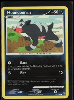 Houndour 103/146 Common Legends Awakened Pokemon Reverse Holo Moderately Played - Image 1