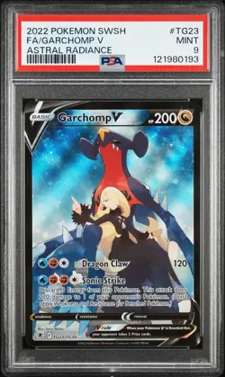 Garchomp V TG23/TG30 PSA 9 - 2022 Pokemon SWSH Astral Radiance - Image 1