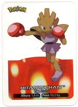 HITMONCHAN #107 LAMINCARD COLECCION POKEMON LAMINCARDS 2005 EDIBAS (USADA) - Image 1