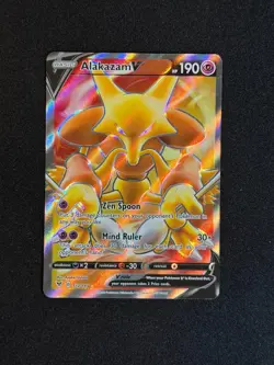 Alakazam V 172/185 Ultra Rare Vivid Voltage Pokemon Holo Near Mint - Image 1