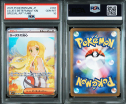 PSA 10 Lillie's Determination SAR 091/063 Mega Brave Japanese Pokemon Card Game - Image 1