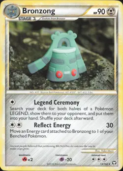 Bronzong 15/102 Rare HGSS Triumphant Pokemon Lightly Played - Image 1