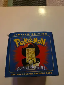 23K Gold Plated CHARIZARD Trading Card 1999 Burger King Pokemon Ball NEW SEALED - Image 2