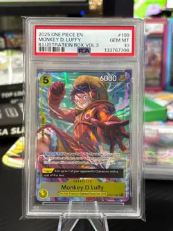 Monkey D Luffy (Illustration Box Vol. 3 Promo) #OP07-109 - PSA 10 - Image 1
