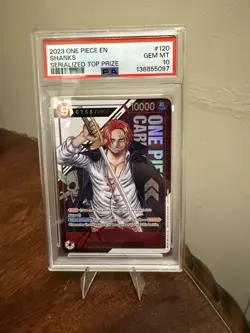 2023 One Piece Shanks (English) - Official Event Prize - Serial 756/1000 PSA 10 - Image 1