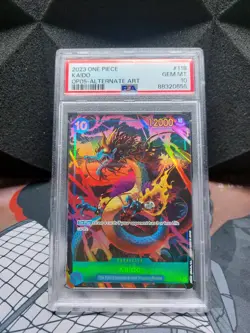 one piece Kaido #118 OP05 Alternate Art PSA 10 sec - Image 1