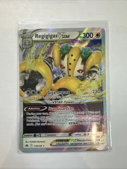 Regigigas VSTAR 114/159 NM 2023 Crown Zenith Ultra Rare Pokemon Card Near Mint - Image 1