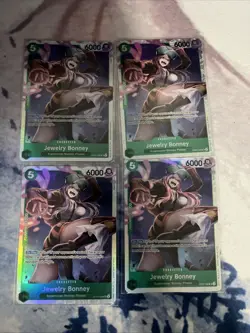 One Piece CCG Jewelry Bonney OP07-026 SR Playset English x4 - Image 2