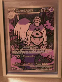 Houndstone 145/132 Mega Evolution Full Art Ultra Rare Holo Pokemon Card NM - Image 1