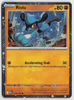 Riolu (Cosmos Holo) Holo Common Miscellaneous Cards & Products 076/132 NM - Image 1
