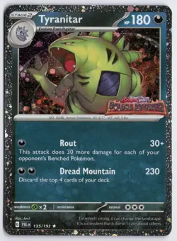 Tyranitar Paldea Evolved Stamp Miscellaneous Cards & Products 135/193 NM - Image 1