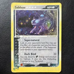 Pokemon TCG Sableye EX Sandstorm 10/100 Holo Rare Card - Image 1