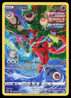 Deoxys GG12/GG70 Holo Crown Zenith Galarian Gallery Pokemon Card - Image 1