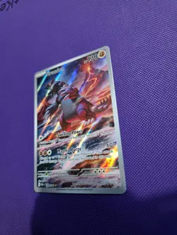 Pokemon 2023 TCG Groudon Holo Card 199/182 Paradox Rift Illustration Rare - Image 3