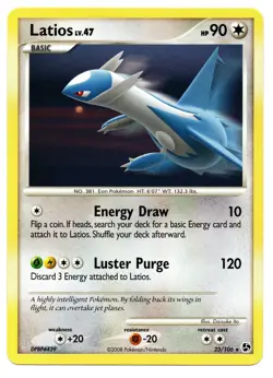 Latios - 23/106 - Pokemon Great Encounters Non-Holo Card - Image 1
