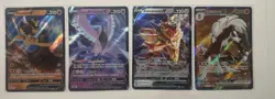 Pokemon TCG Holo V/EX Lot Lycanroc ex Kleavor V Galarian Articuno V 4 Card Set - Image 1