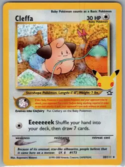 Cleffa 20/111 Celebrations: Classic Collection - Pokemon Card - NM - Image 1