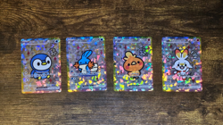 4 FAN ART Pokemon TCG Cards Piplup Mudkip Torchic Scorbunny - Image 1