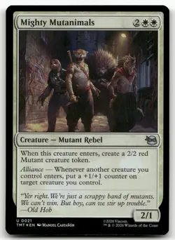 Mighty Mutanimals #21 (Foil) (NM) Teenage Mutant Ninja Turtles TMT Magic MTG - Image 1