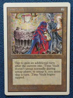 MTG 1x Time Vault LP Unlimited Edition Magic the Gathering Reserved List - Image 1