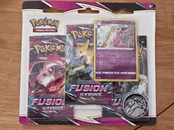 Pokemon TCG Fusion Strike 3 Pack Blister Espeon Brand New Factory Sealed - Image 1