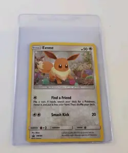 Eevee Pokemon Card Sun & Moon Black Star Promo #SM184. - Image 1