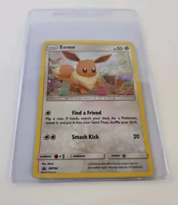 Eevee Pokemon Card Sun & Moon Black Star Promo #SM184. - Image 2