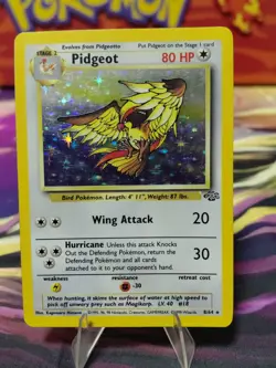 Pokemon TCG Pidgeot Jungle 8/64 Holo Unlimited Holo Rare Wotc LP/MP TINY CREASE - Image 1