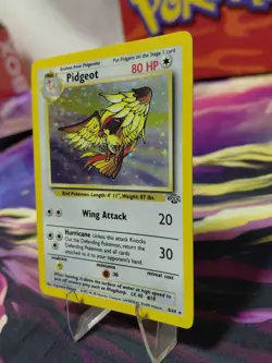 Pokemon TCG Pidgeot Jungle 8/64 Holo Unlimited Holo Rare Wotc LP/MP TINY CREASE - Image 2