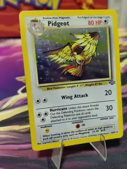 Pokemon TCG Pidgeot Jungle 8/64 Holo Unlimited Holo Rare Wotc LP/MP TINY CREASE - Image 3