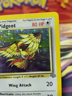 Pokemon TCG Pidgeot Jungle 8/64 Holo Unlimited Holo Rare Wotc LP/MP TINY CREASE - Image 4