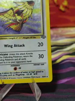 Pokemon TCG Pidgeot Jungle 8/64 Holo Unlimited Holo Rare Wotc LP/MP TINY CREASE - Image 5
