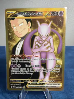 Pokemon Team Rocket's Mewtwo ex 240/182 Sv10: Destined Rivals Hyper Rare Holo - Image 1