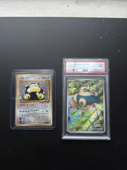 Pokemon Snorlax Bundle PSA 9 151 Promo SVP 051 + Vintage Japanese Holo No.143 - Image 1