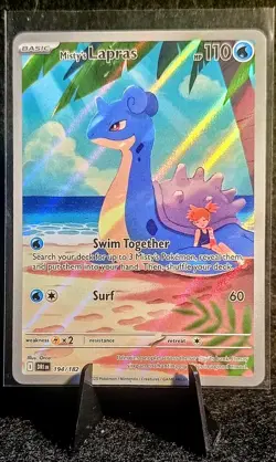 Pokemon Misty's Lapras - Destined Rivals 194/182 Illustration Rare Full Art NM - Image 1