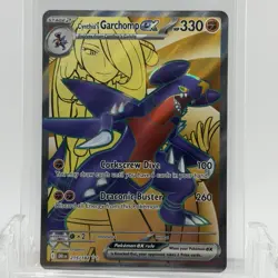 Pokemon TCG Destined Rivals Cynthia’s Garchomp ex #215/182 Ultra Rare NM - Image 1