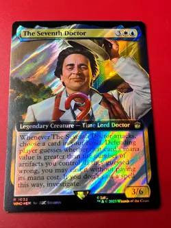 1x BORDERLESS SURGE FOIL THE SEVENTH DOCTOR - Doctor Who - MTG - Magic - Image 1