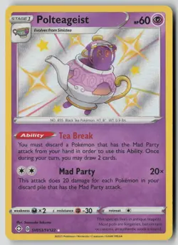 Polteageist SV053/SV122 Shiny Rare Shining Fates Shiny Vault Pokemon NM - Image 1