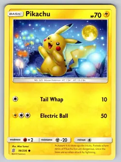 Pikachu 56/236 Common Unified Minds Pokemon Near Mint - Image 1