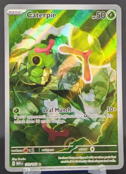 Pokemon Caterpie #172/165 English Scarlet & Violet 151 Illustration Rare - Image 1