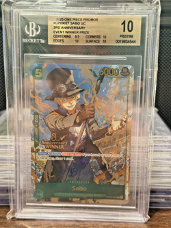 One Piece 3rd Anniversary 3 Brothers Winner Sabo Luffy Ace BGS 10 & BGS 9.5 2025 - Image 4