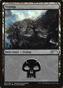 2x Swamp - Foil Promo Core Set 2019 MP MTG - Image 1
